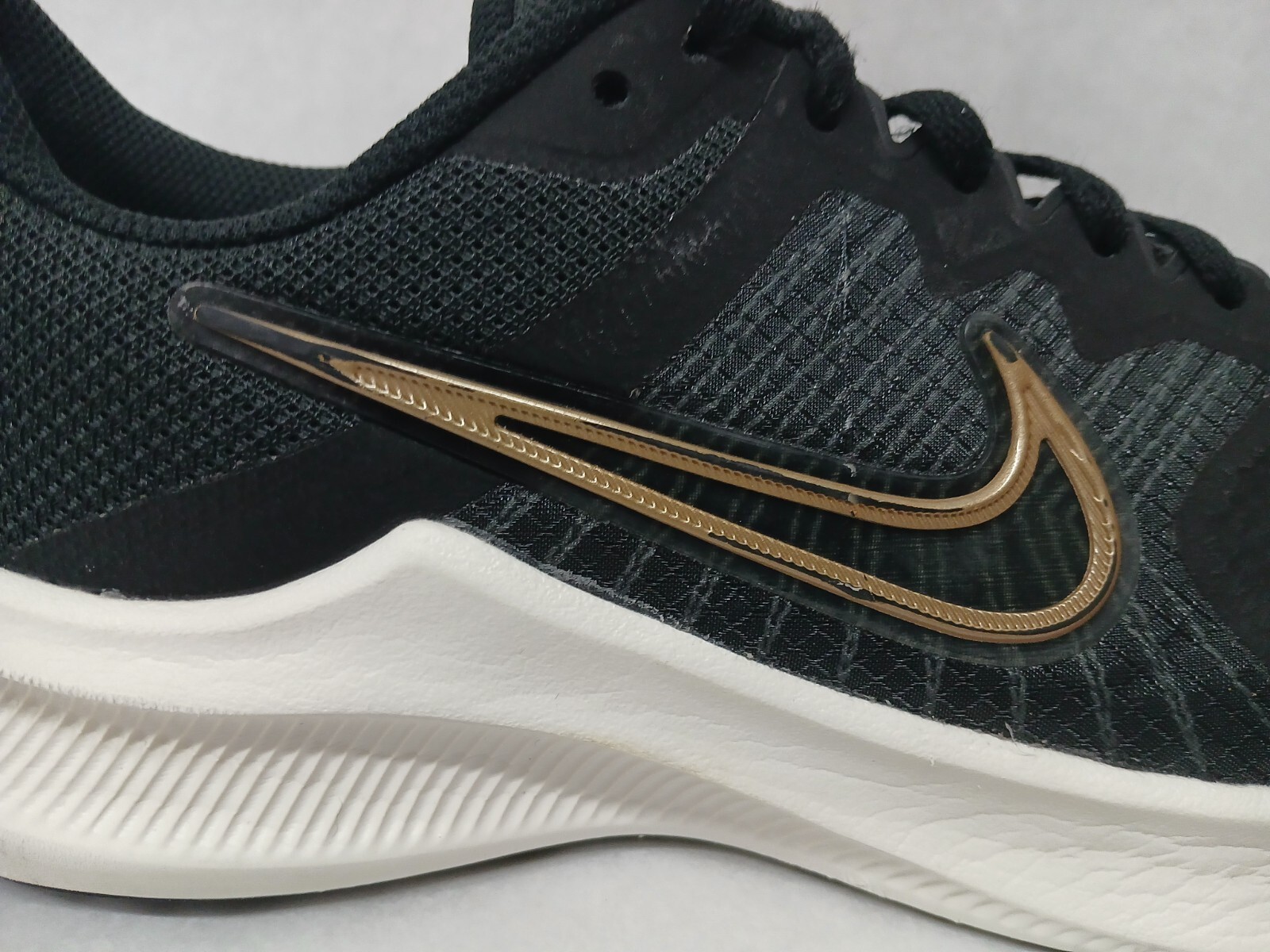 Nike Womens Downshifter 11 Running Shoes CW3413-002 Black Copper Coin Sail Sz 10