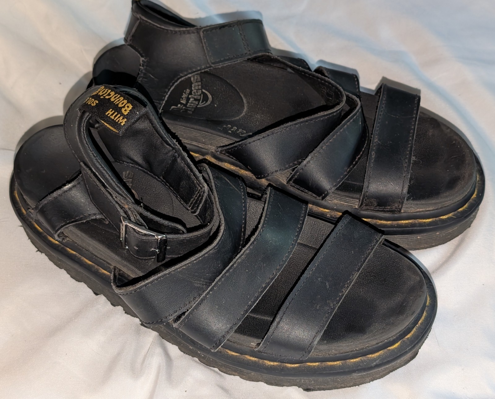 Dr. Martens Blaire Platform Sandal Black Size 7 / 38