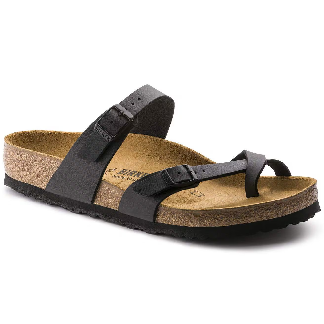 Birkenstock Mayari Black Birkibuc Sandals Unisex Men’s Women’s Wide Select Size