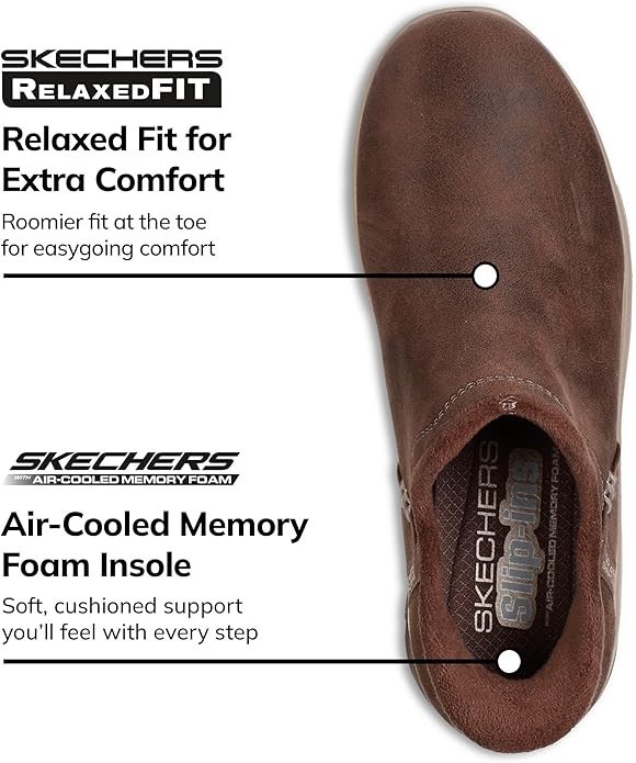 Skechers Women’s Easy Going Modern Hour Slip-Ins Ankle Boot Winter Shoes, Brown