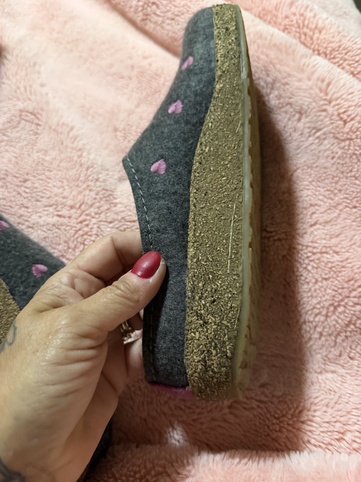 HAFLINGER SWEETHEARTS Clogs In Original Box US 39 SLIPPERS CLOGS CUORICINI