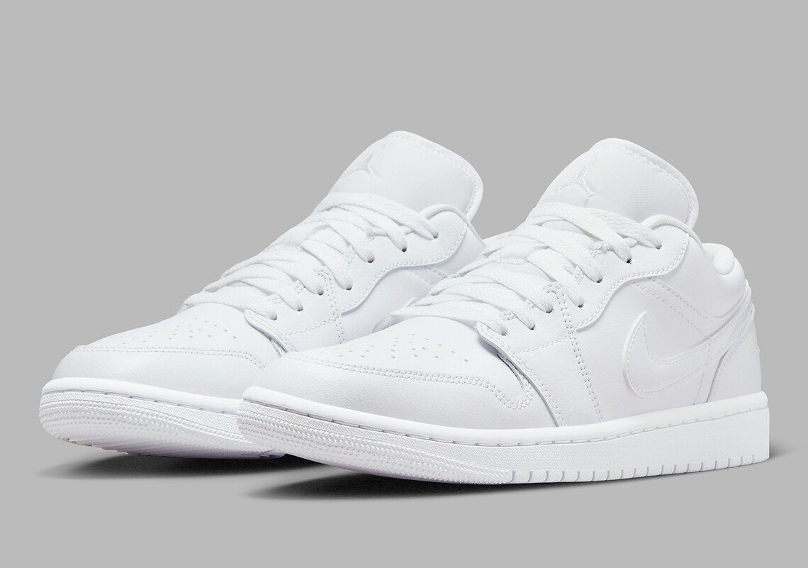 Women’s Nike Air Jordan 1 Low Triple White (2022) Nby DV0990-111 sz 7