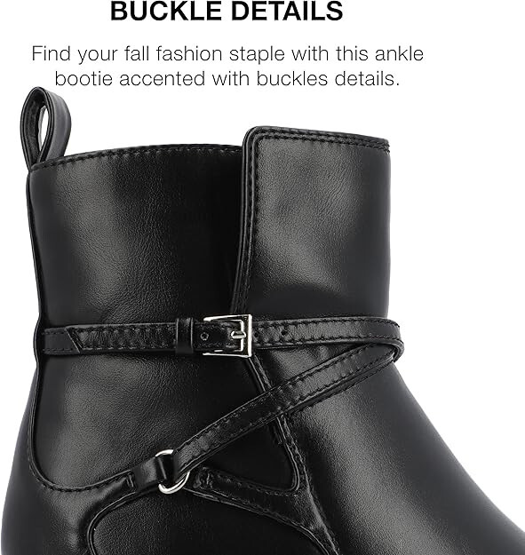 Journee Collection Women’s Tru Comfort Foam Pointed Toe Bootie | Black | 8.5 W