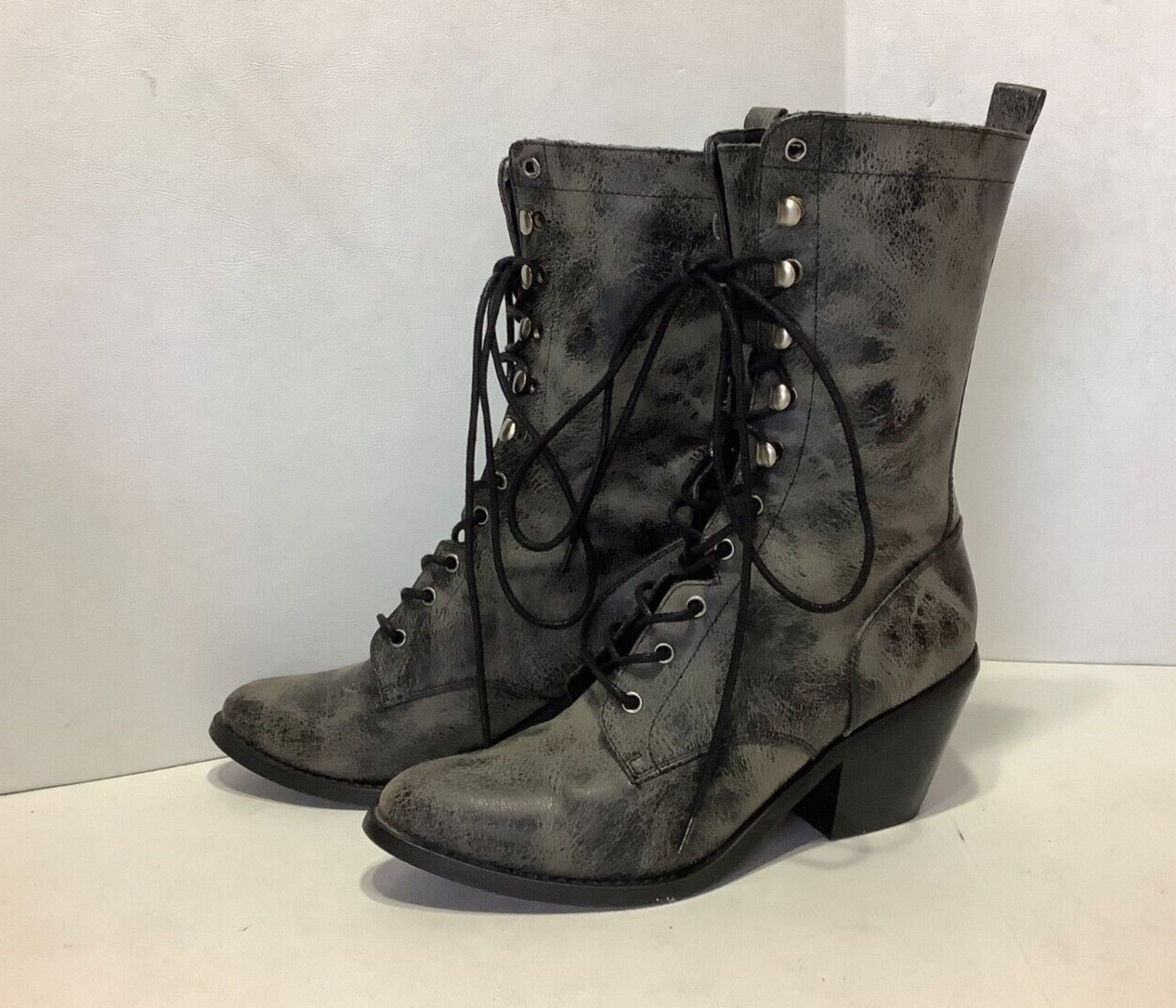 Women’s Killstar Widow Western Boots Size 9M Black/Grey #WID20273