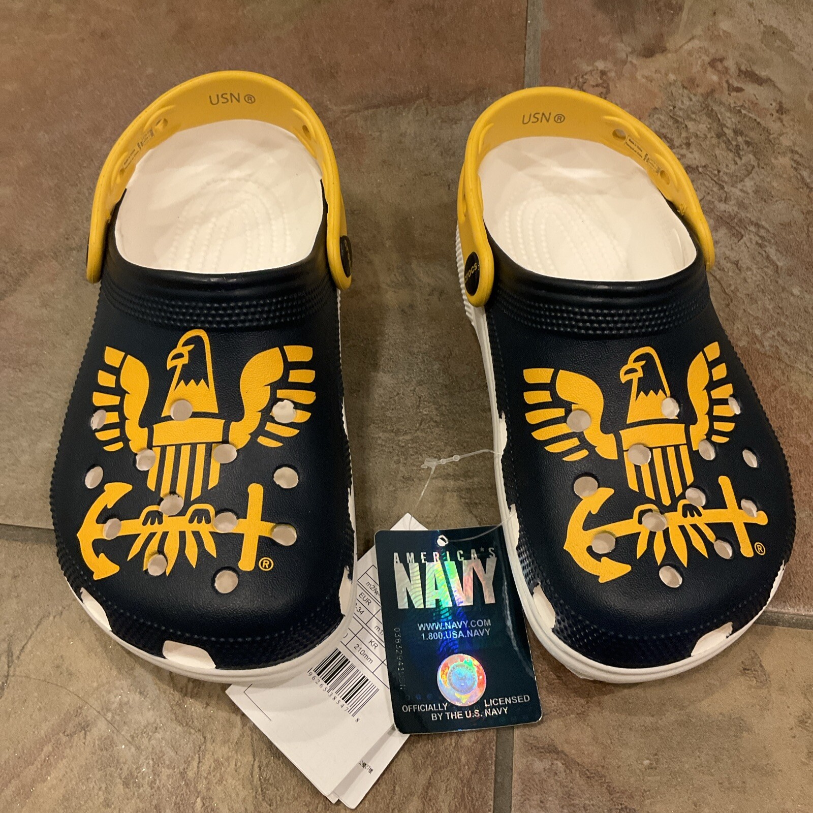 United States Navy Crocs NWT Size M2/W4