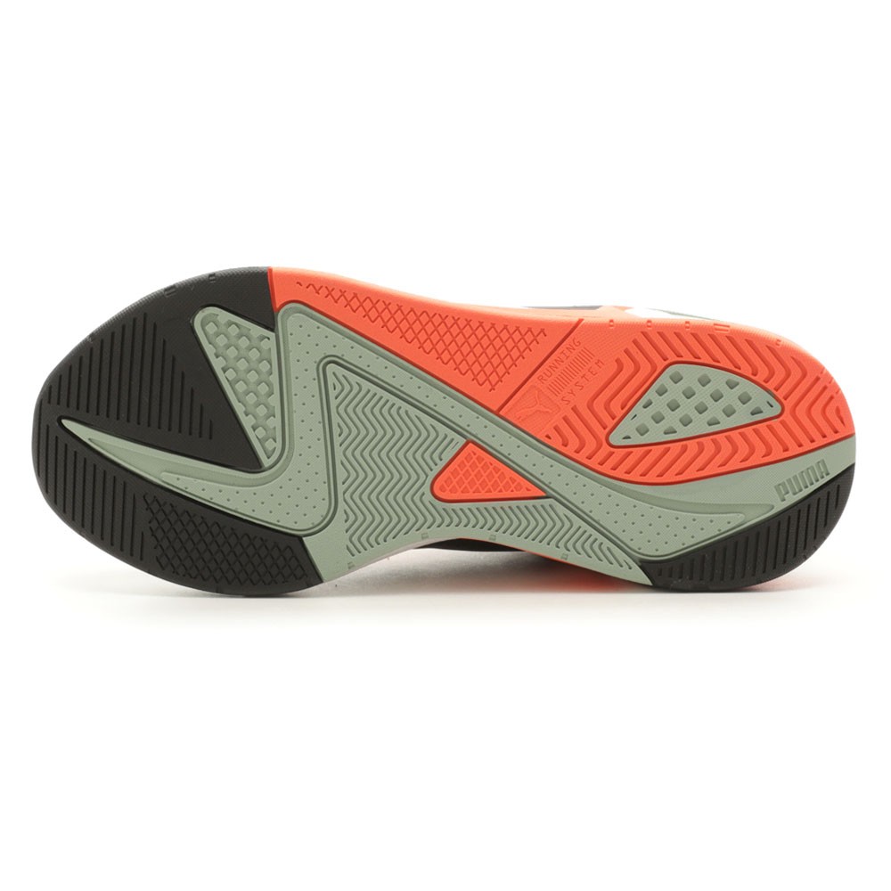 PUMA Rs Pulsoid Brand Love Lace Up Womens Black, Orange Sneakers Casual Shoes 3