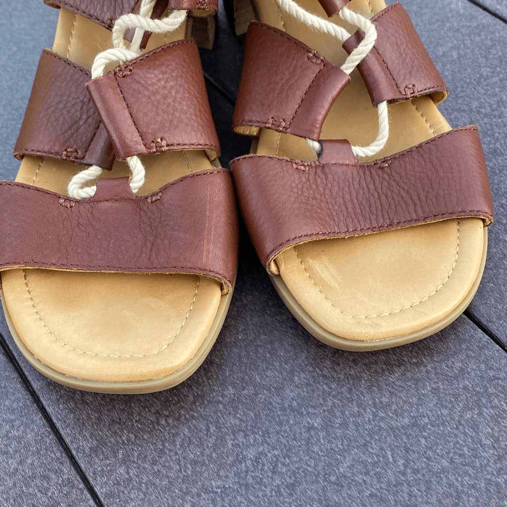 Sperry Vivianne Lia leather sandals size 8 womens gladiator style brown chunky w