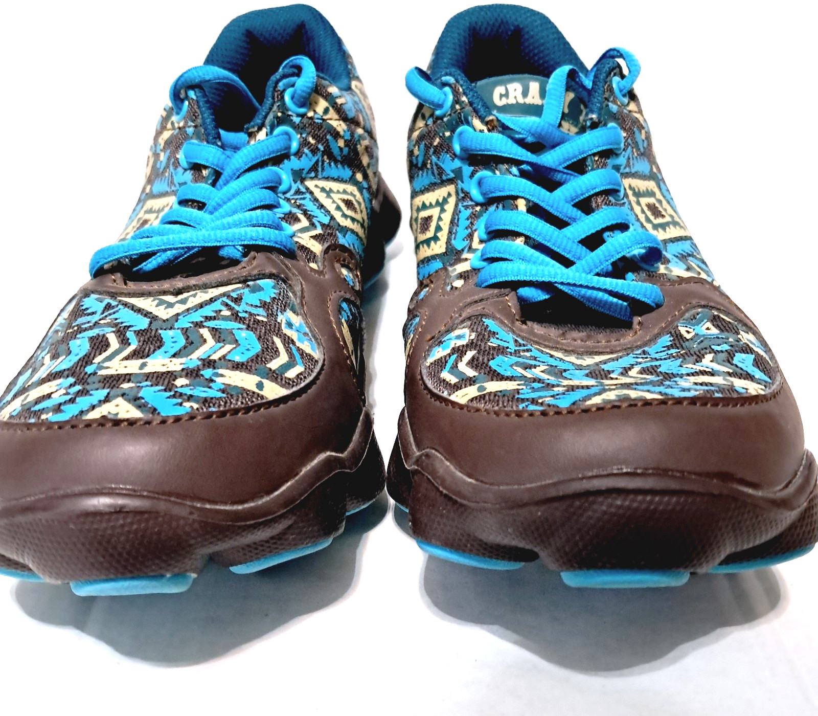 Sneakers Shoes Women’s Size 9 Crazy Train Aztec Western Print Lace Up Casual