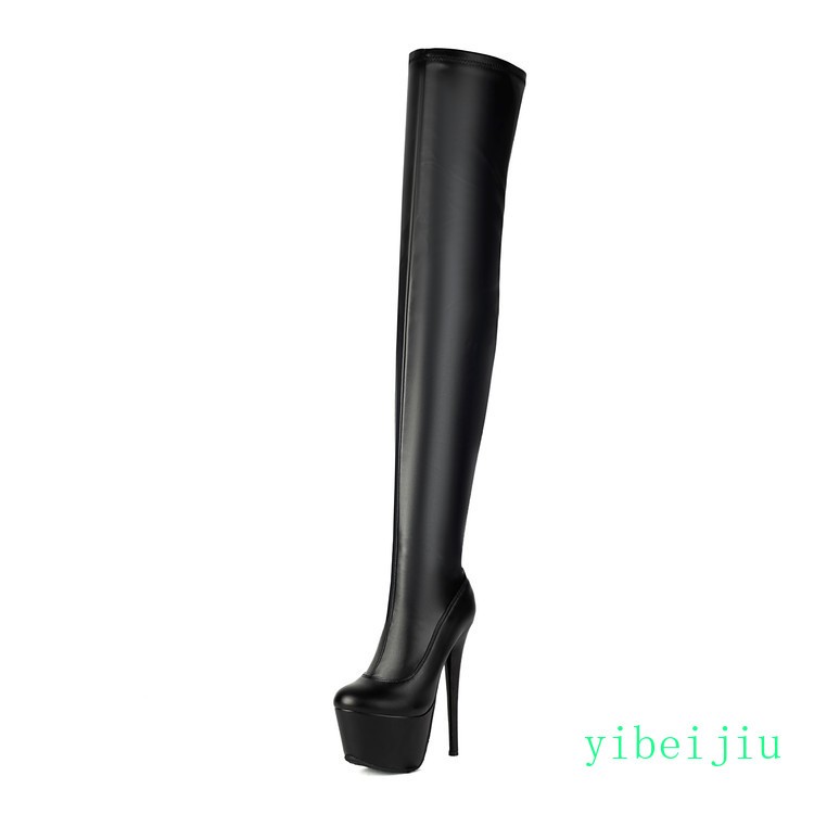 Sexy Lady Women’s Super High Heel Over The Knee Thigh Boot Dance Shoes Plus Size