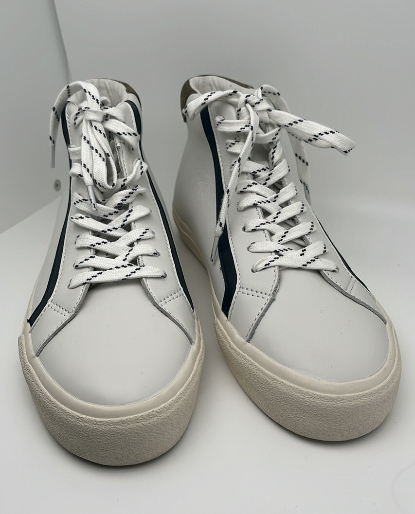 Madewell Sidewalk High-Top Sneakers in Colorblock Leather Unisex Size 8 NWOT