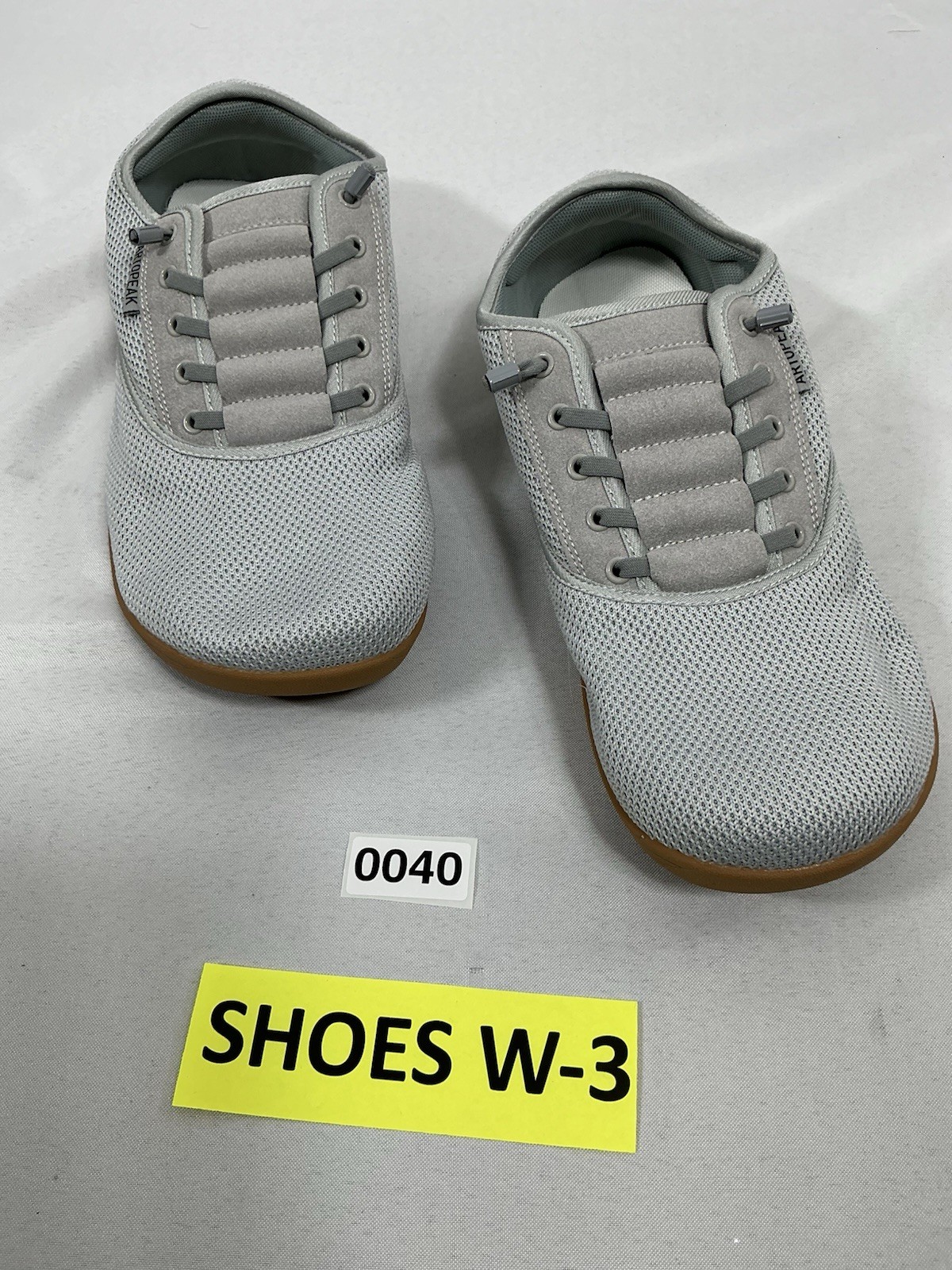 Womans New Artopeak Wide Barefoot Sneakers Gray Mesh Eu 45 Us 12.5 0040/w-3