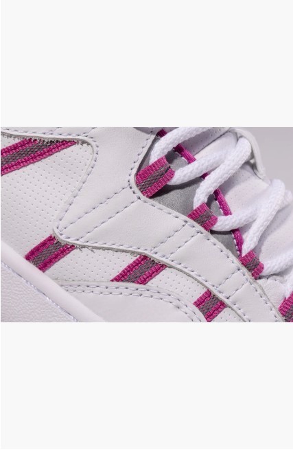NIB K-Swiss Slamm 99 CC Sneaker Women Genuine Leather White/Raspberry