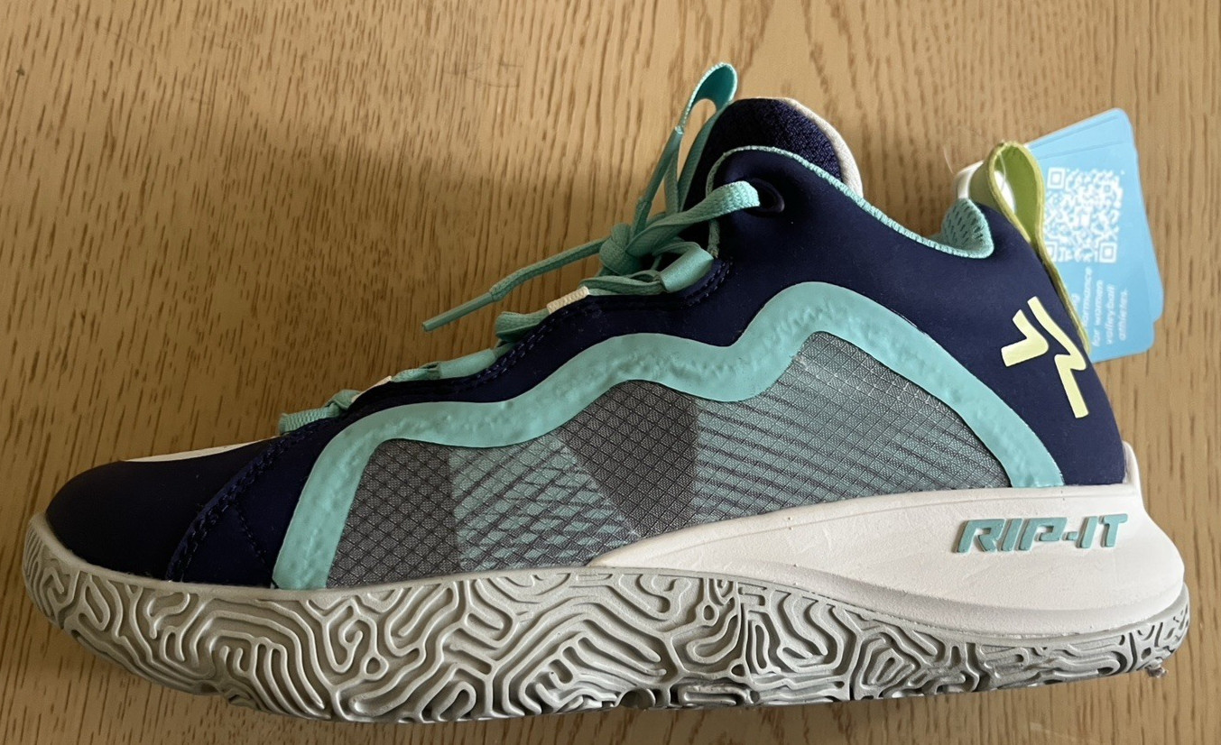 Rip It Future Volleyball Shoes womens Size 7.5 navy blue & white New! sneakers