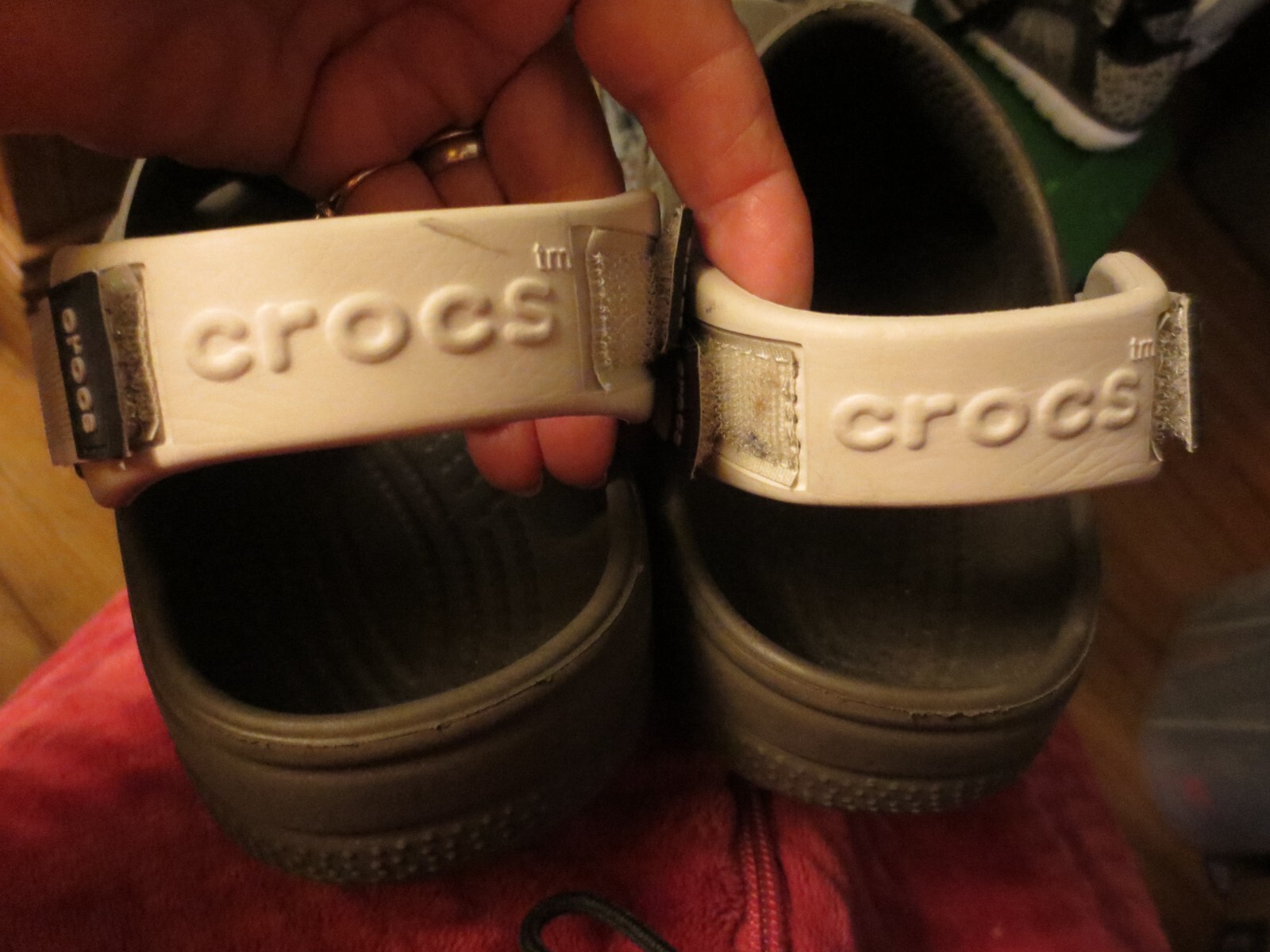 Women’s Crocs All terrain Brown W/Tan Heel Size 6 Men’s Size 4 VGC