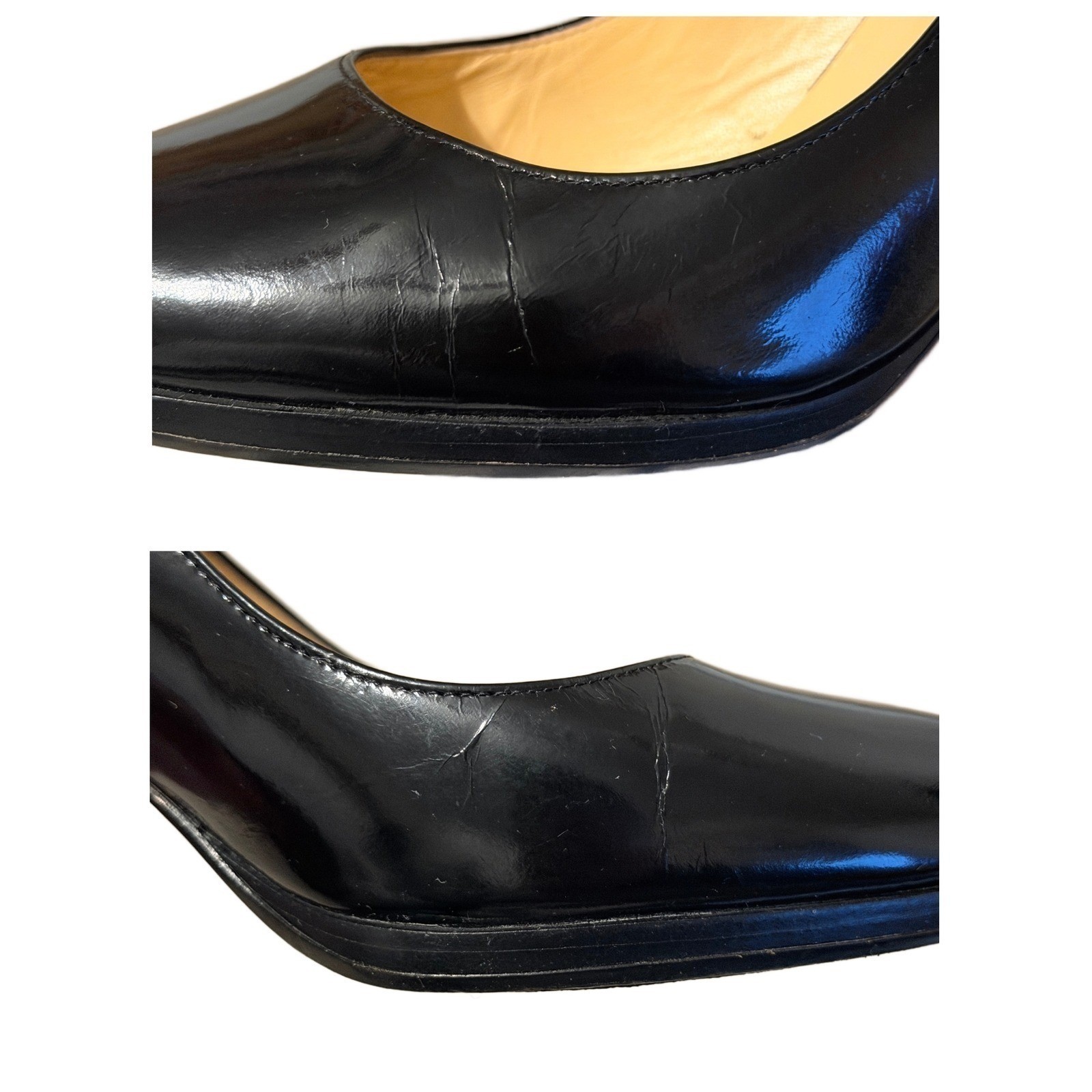 Cole Haan NikeAir Women’s 6.5B Black Leather Pumps Round Toe Heel Classic Chic