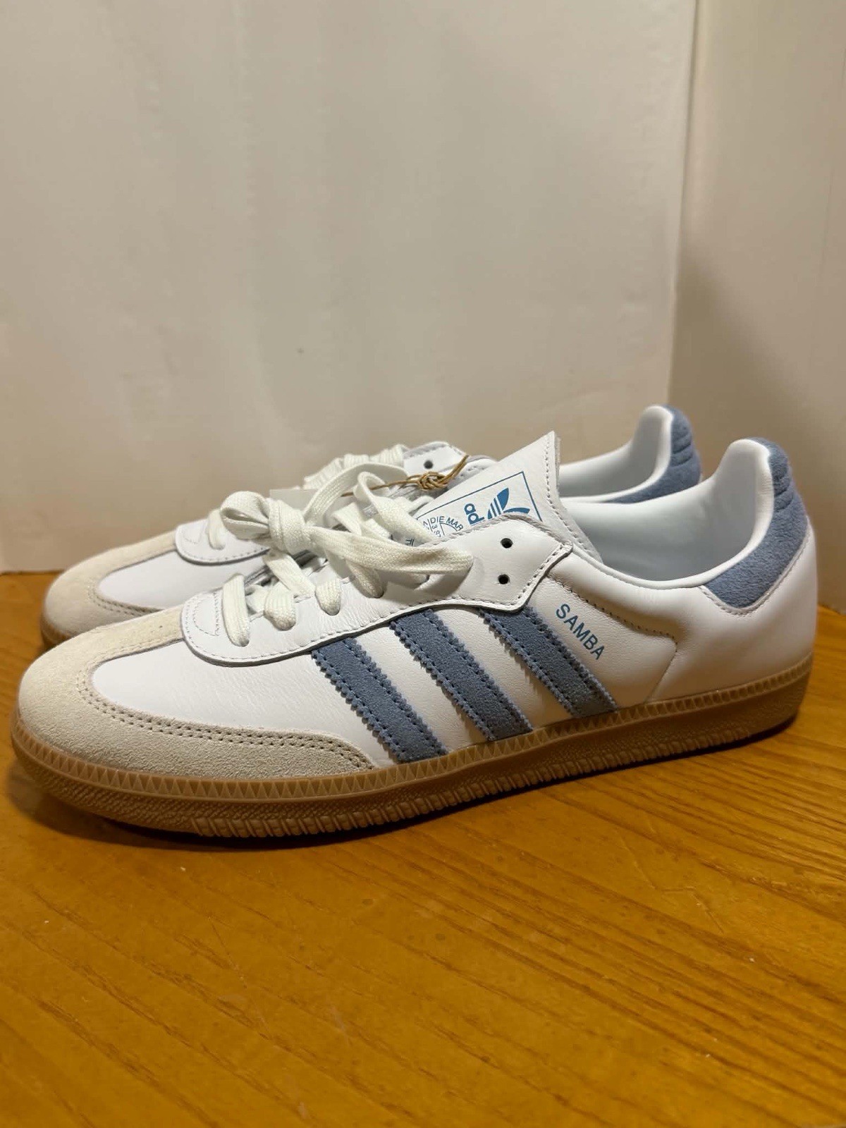 Adidas Samba Og White Alumina Ash Blue Women’s – JS1391 M-9/W-10