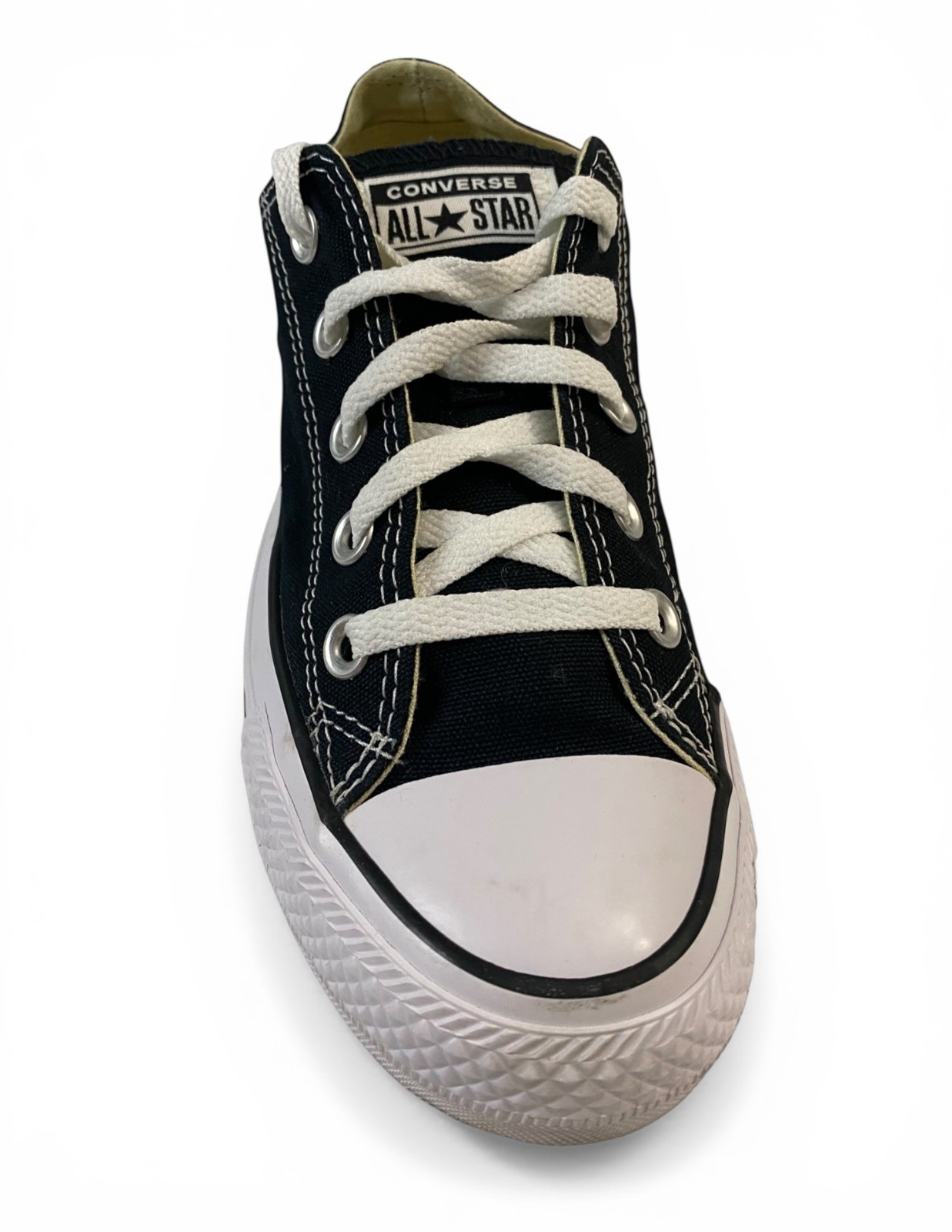 Converse All Star Low Black White Sneakers Mens 4 Womens 6 Chuck Taylor Shoes