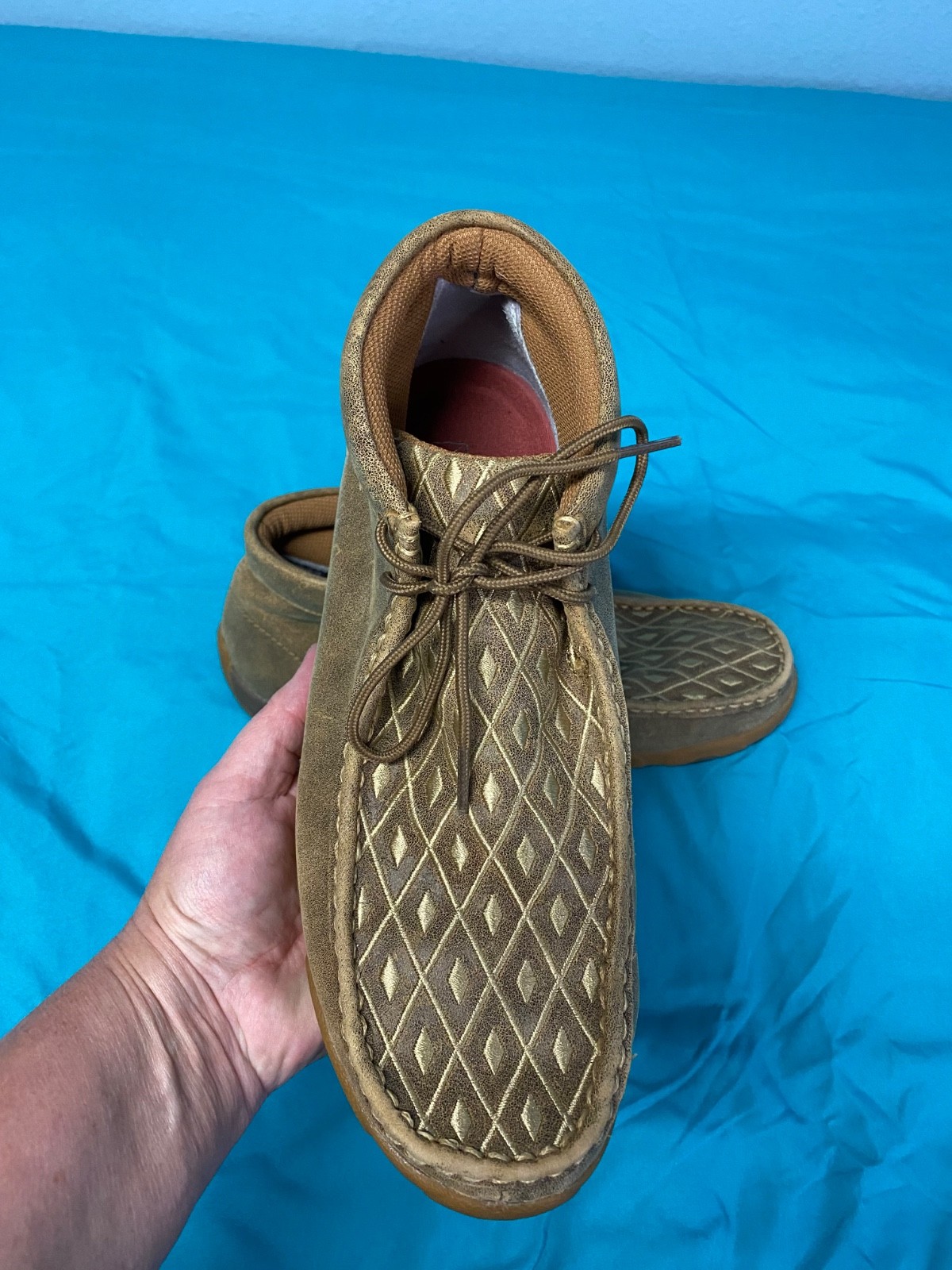 TWISTED X Woman 10M Driving Moccasins Bomber/Tan Size: 10 Width: M