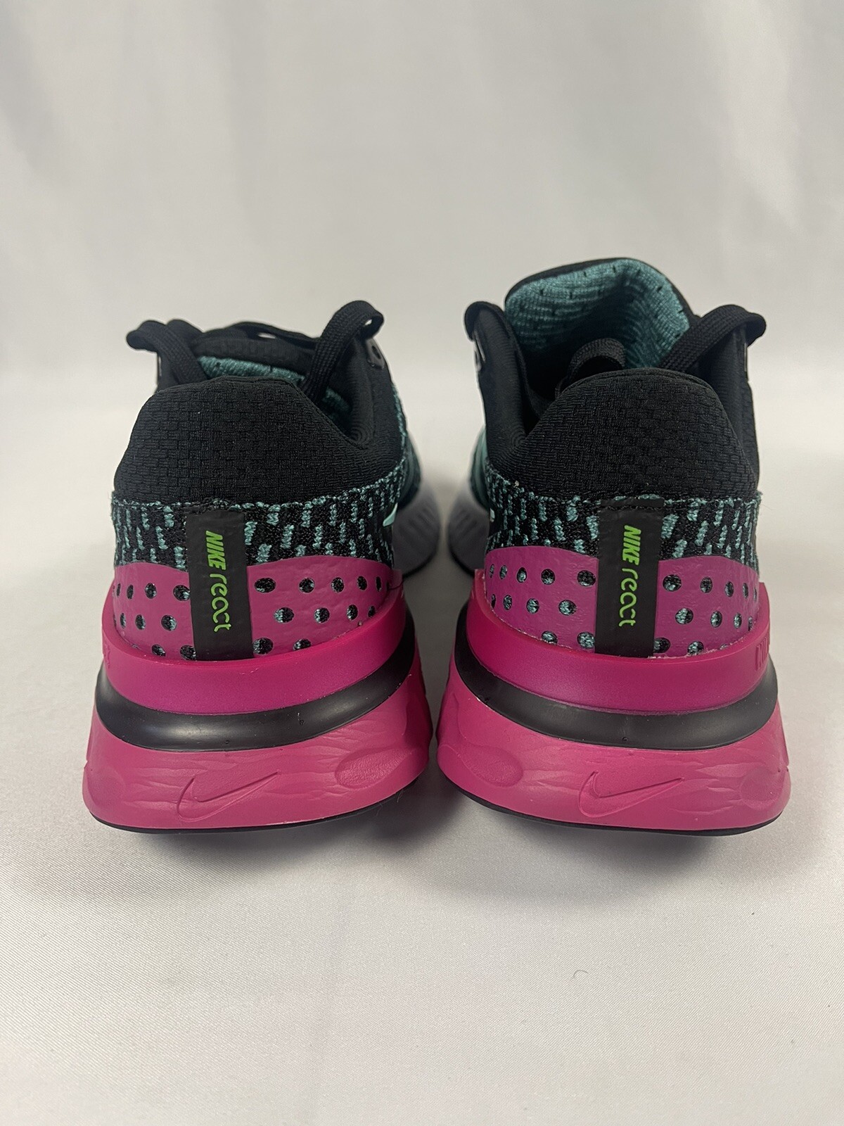 Nike React Infinity Run Flyknit 3 Black Turquoise DD3024-003 Women’s Size 8 NEW