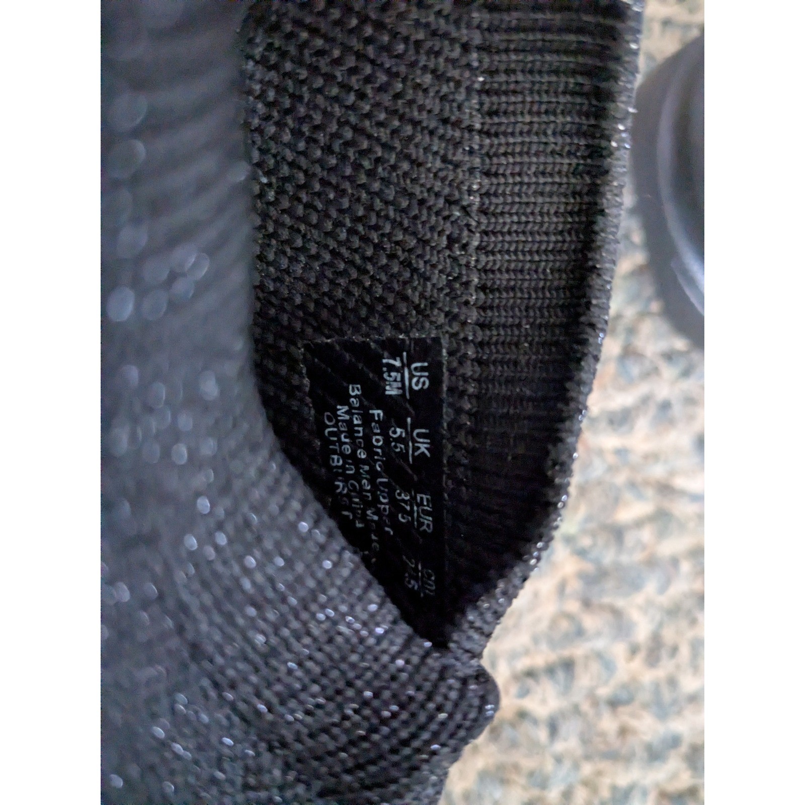 Bzees Outburst Black Shimmer Knit Slip On Sneakers Womens 7.5M Comfort Walking