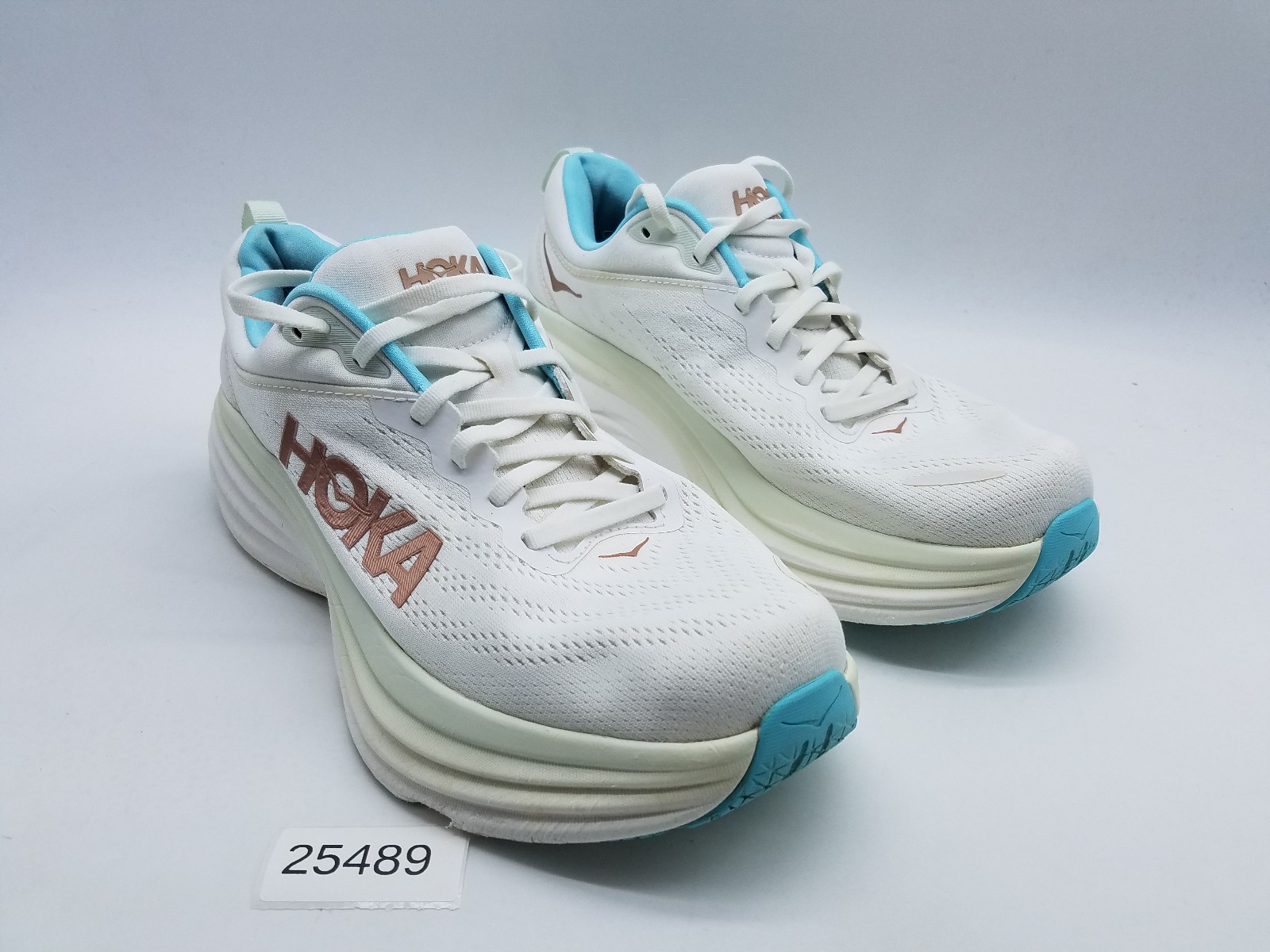 Hoka One One Bondi 8 Women’s Size 11 B (Medium) Running Shoes White *See desc