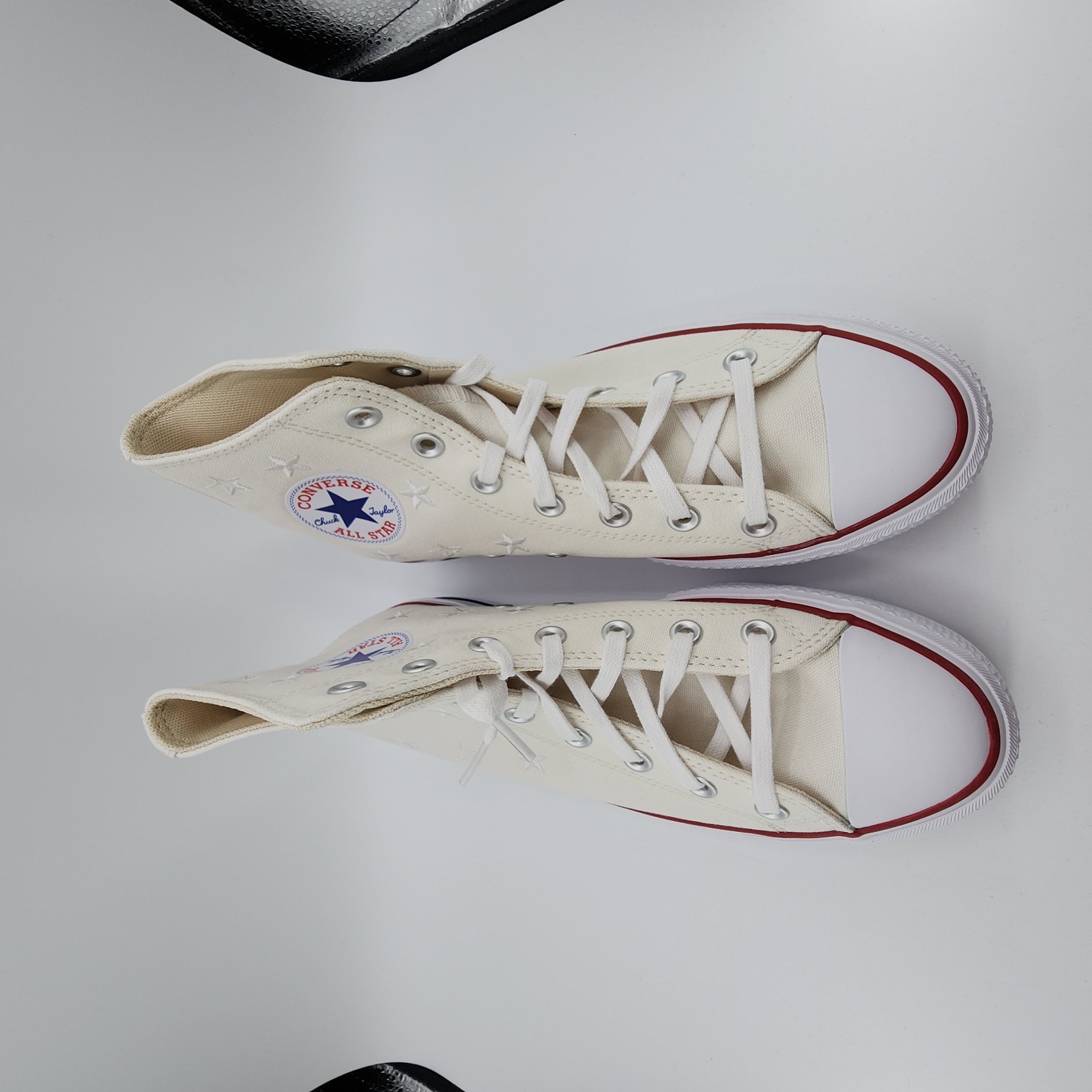 Converse Chuck Taylor All Star Lift Platform Womens 8 Vintage White Stars NEW