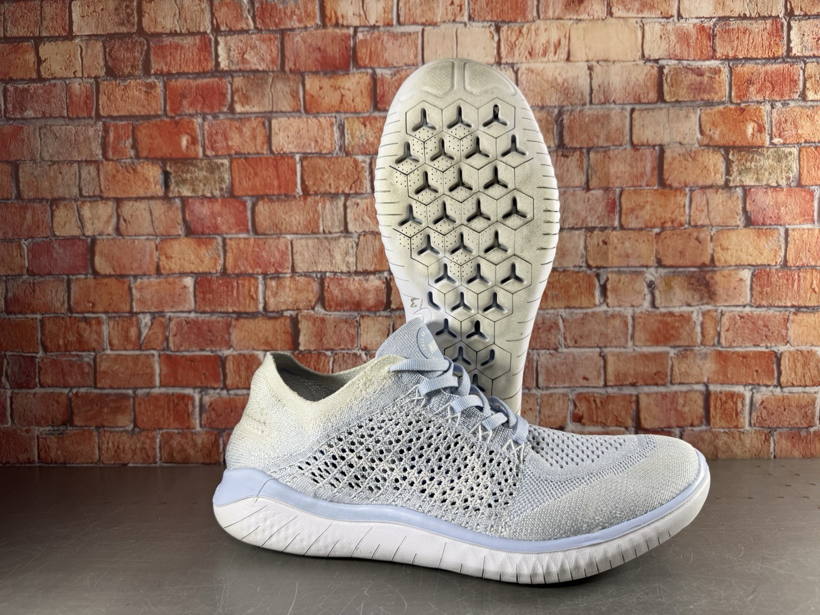 Nike Free RN Flyknit 2018 Women’s Size 10 Running Shoes Hydrogen Blue ⚡️