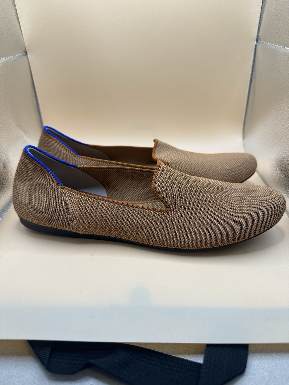 Rothy’s The Loafer Women’s US 7.5 Fawn Knit Fabric Slip On Casual Flats