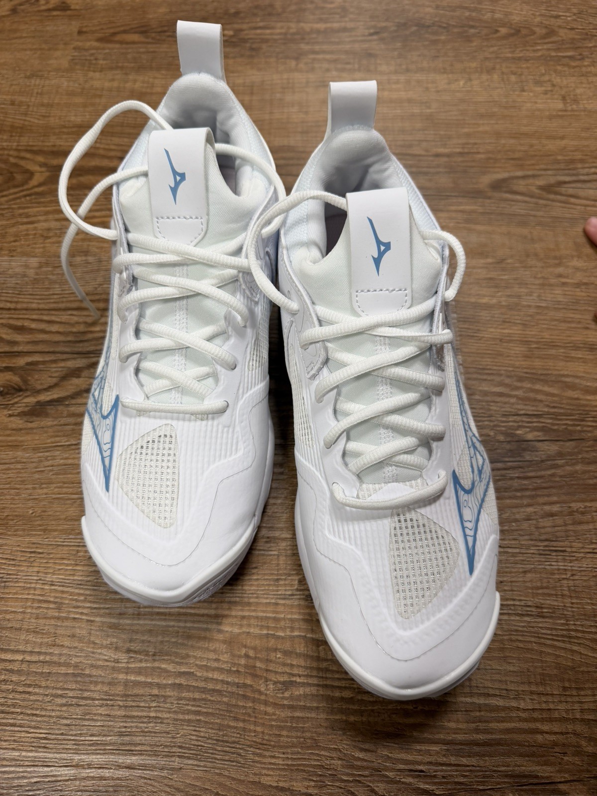 Mizuno Wave Momentum 3 Womens Volleyball Shoes White blue V1GC231208 Size 8
