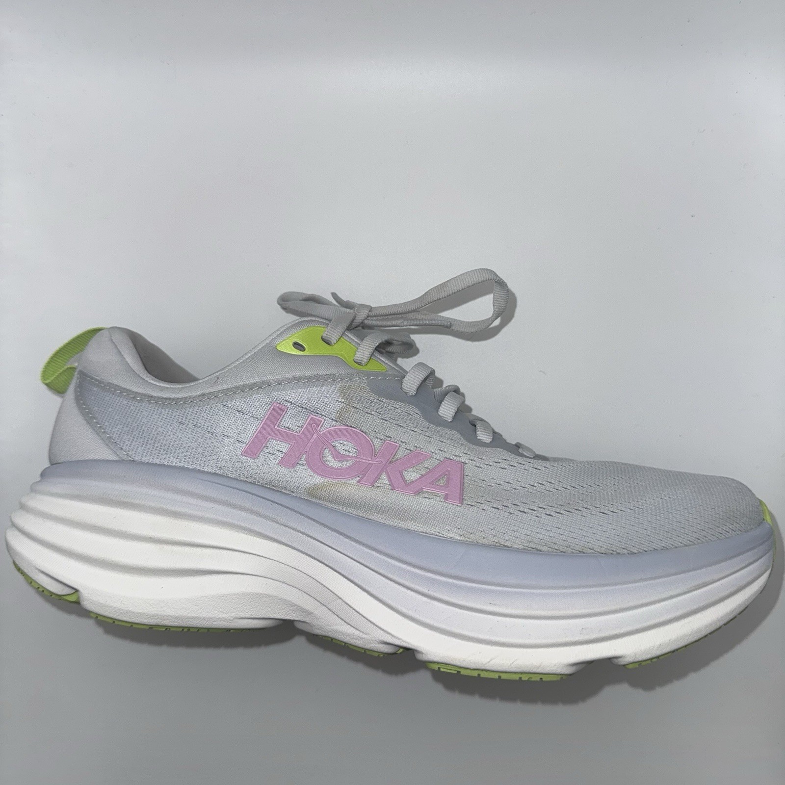 HOKA Bondi 8 Wide Sea Ice Pink Twilight Women’s 9.5B Running Shoes 1127952 SCP