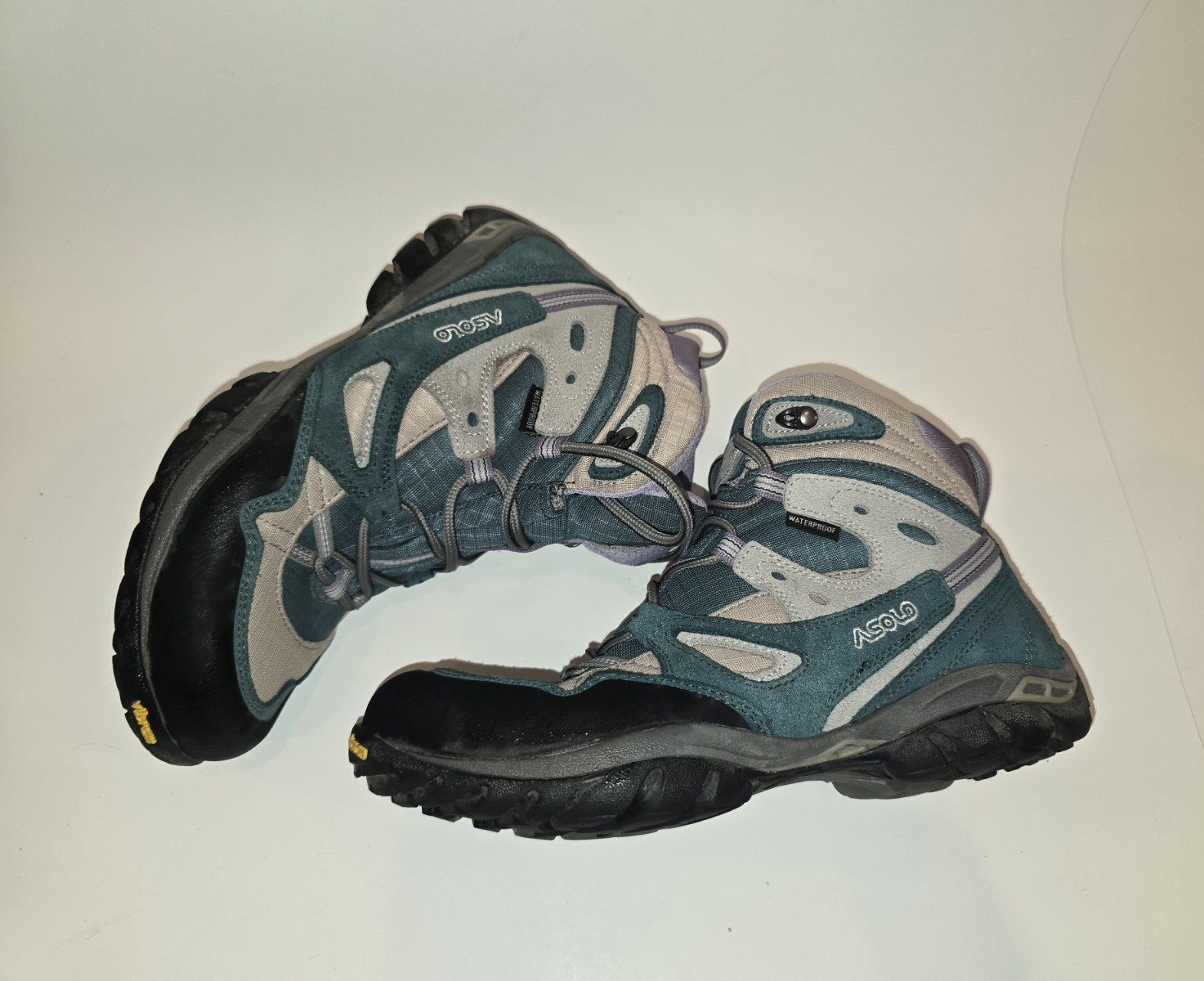 Asolo Women’s Waterproof Ankle Hiking Boots Lace-Up Colorblock Teal US 8.5