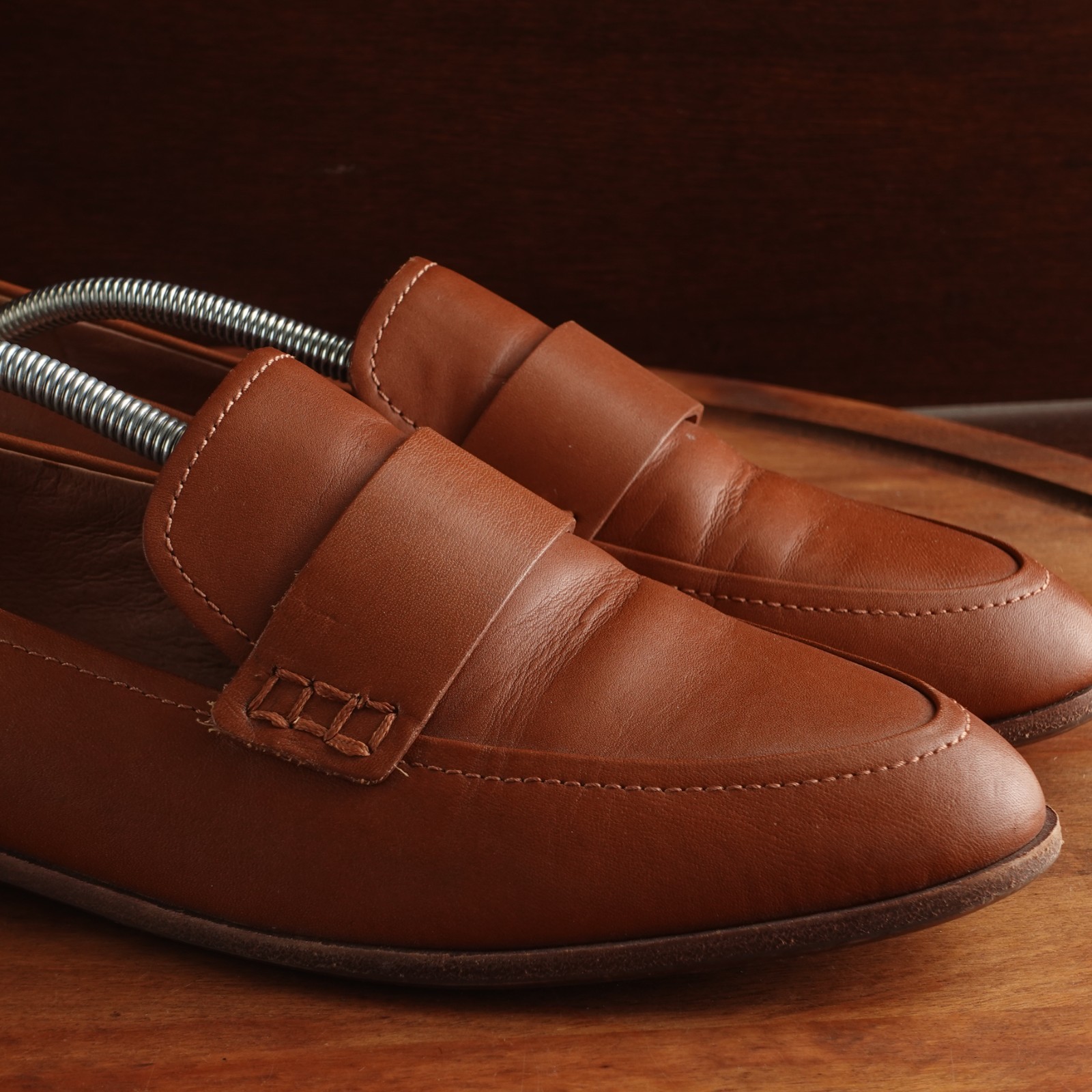 Madewell Loafer WMS SZ 10 Brown Alex Leather Career Office Business Casual Shoes