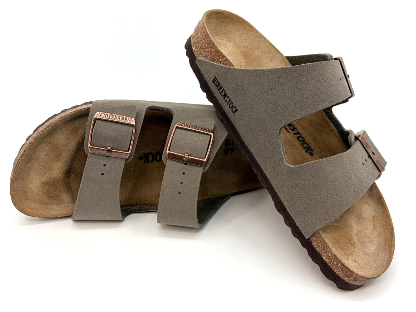 Birkenstock Arizona Stone Gray Suede Sandals Women’s EU 40 US 9 Made in Germany