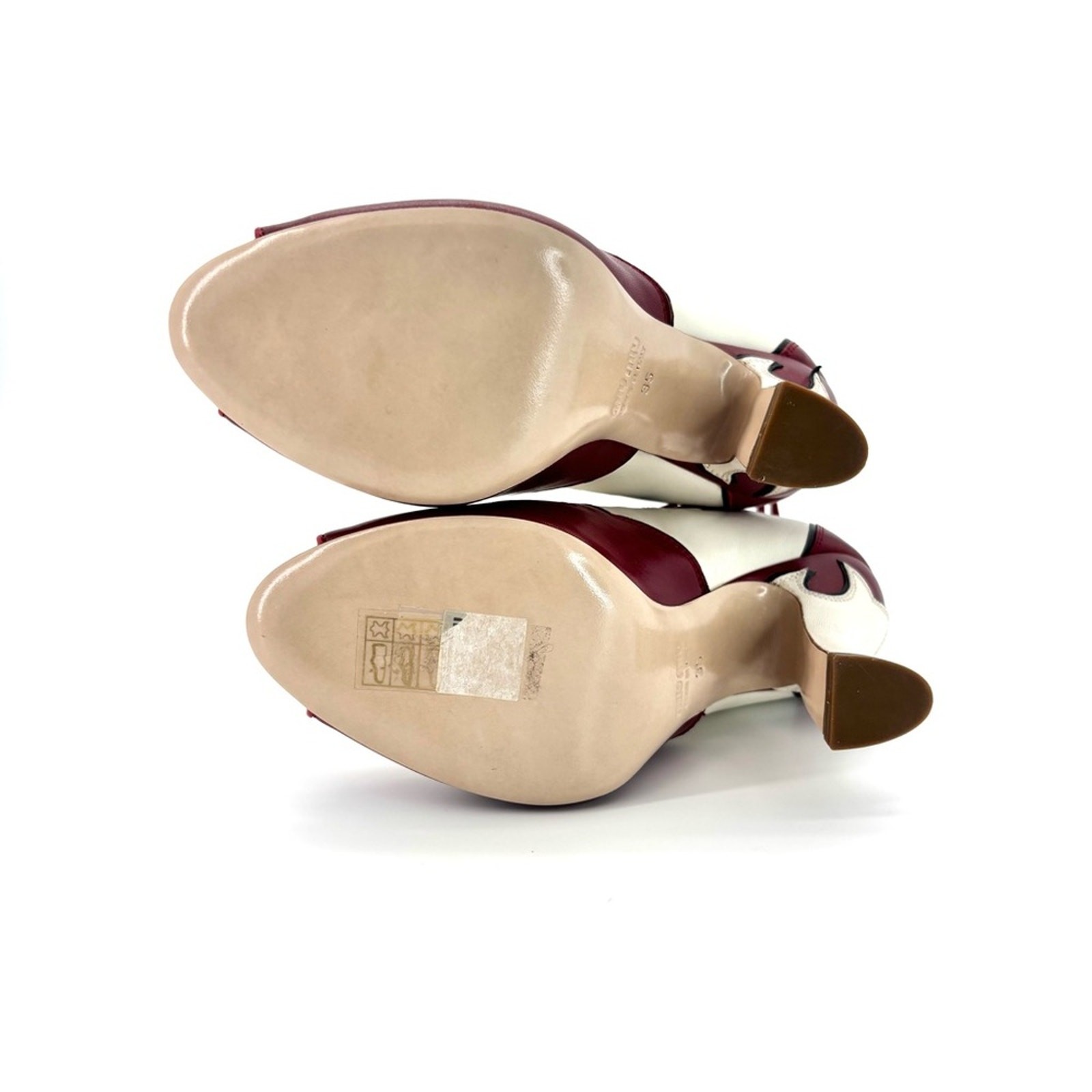 NIB Miu Miu SS2012 Runway Rose Peep Toe Western Booties 35