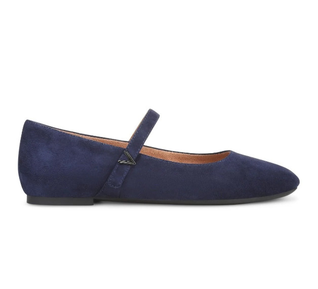 NEW VIONIC Women’s Alameda Mary Jane Flat – Navy Suede