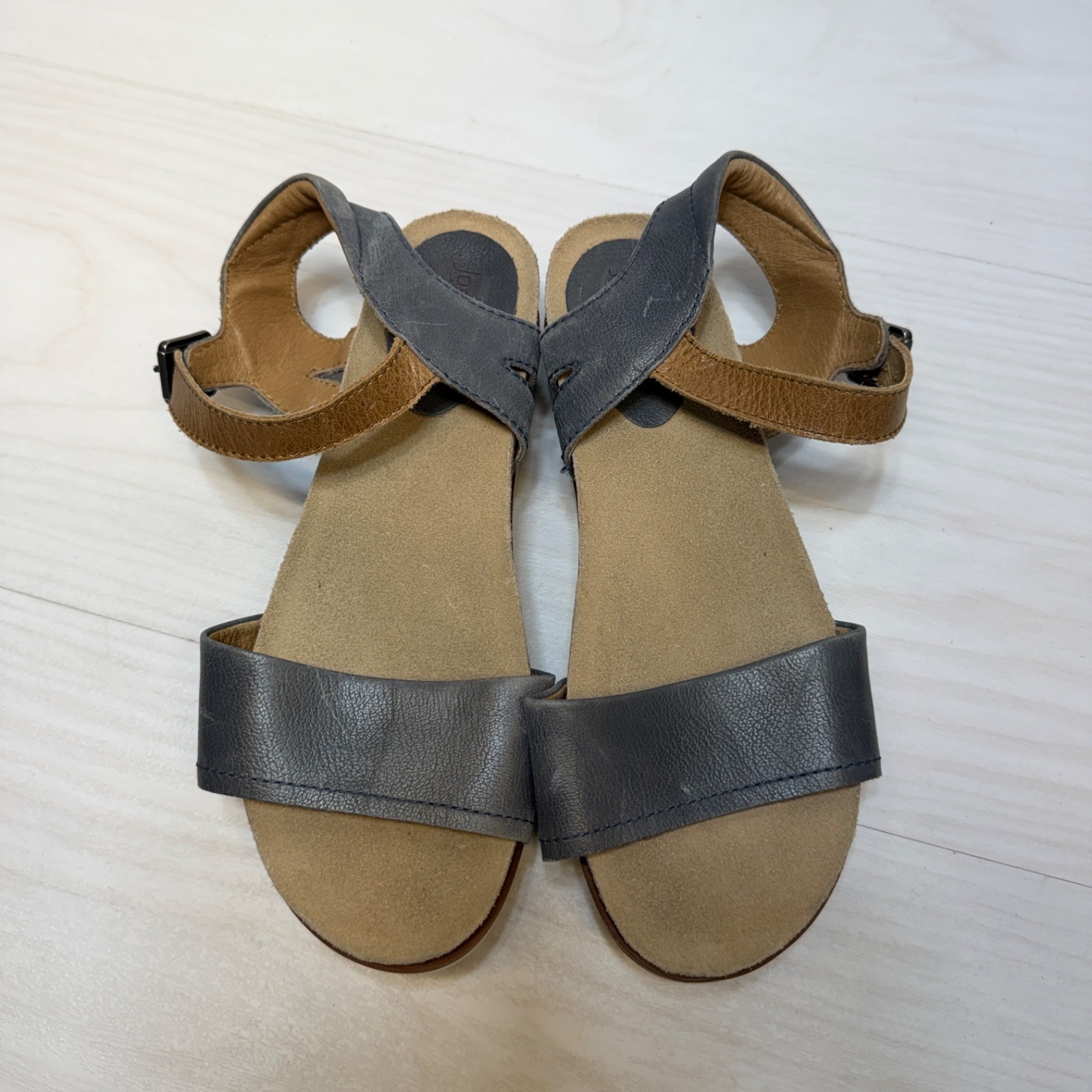 JOSEF SEIBEL Clea 01 Leather Cork Platform Heel Sandal Women’s Sz 37