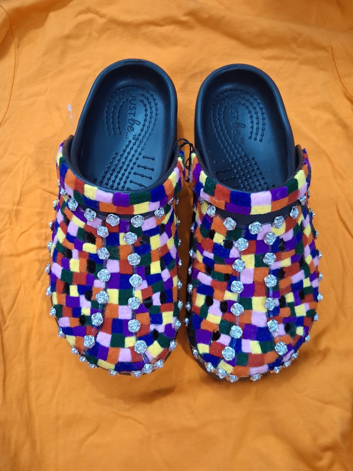 Handmade Clogs, Hand cut Material