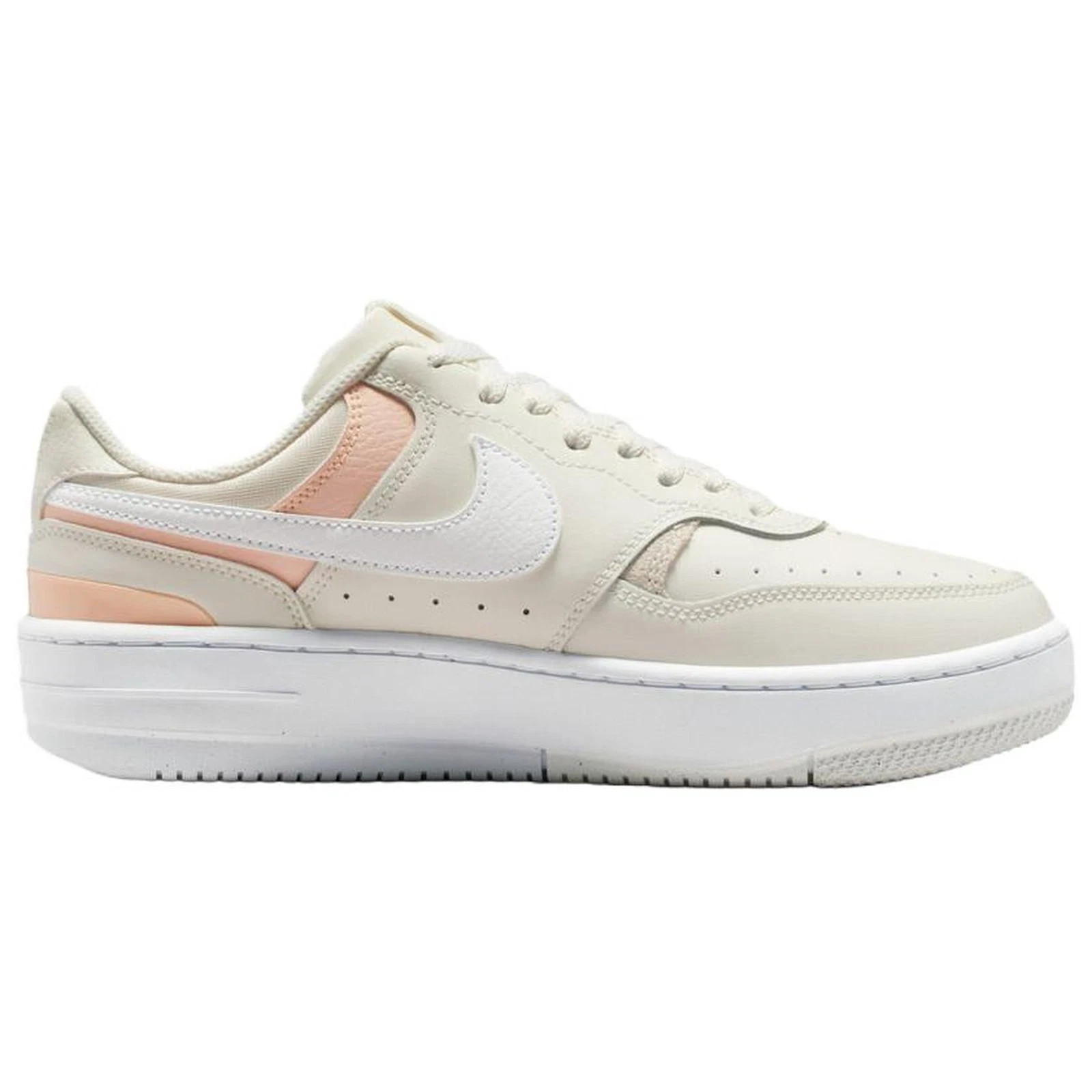 Nike DX9176-120 Cream Pink Gamma Force Women Platform Low Casual Sneakers