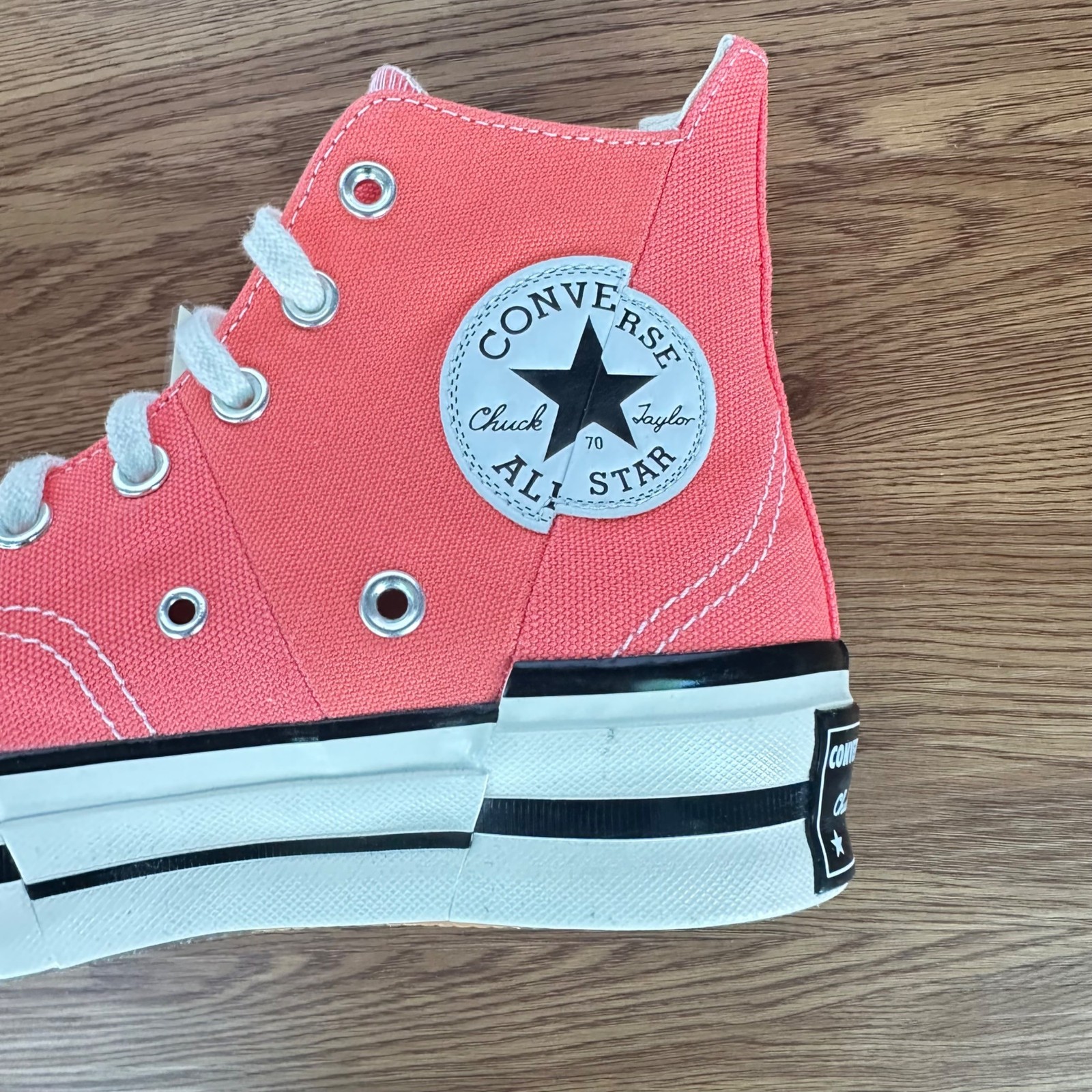 ❤️Converse Chuck 70 Plus Hi Top Platform Sz 9 Women Shoes Orange Sneaker A06432C
