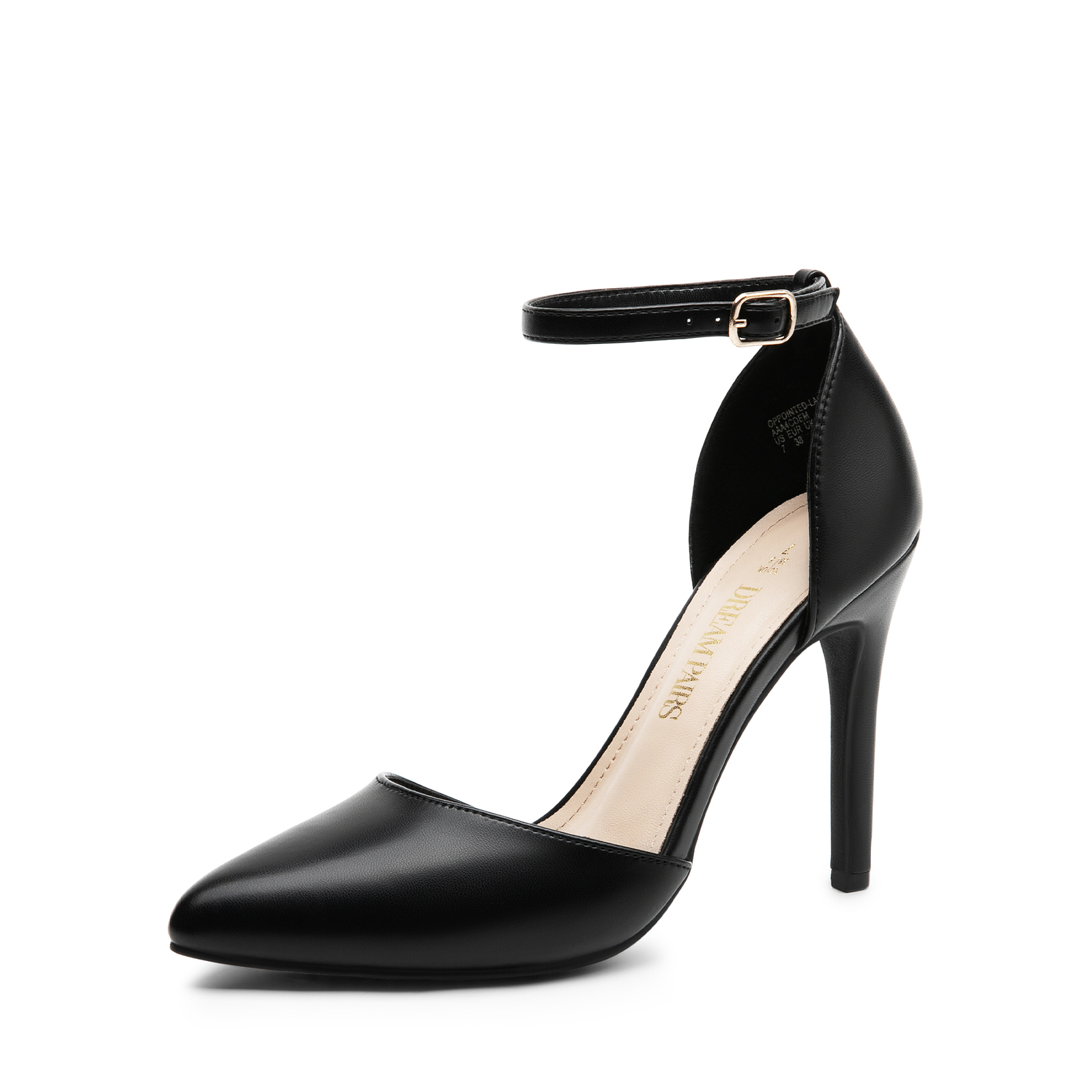 Women Pointed Toe Ankle Strap High Heel Stiletto Pumps Wedding Dress Pumps
