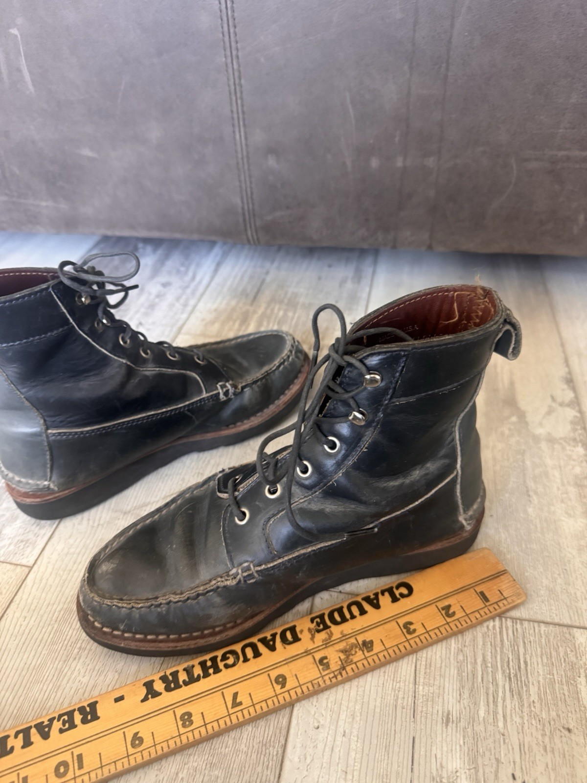 Vintage Hunting Duck Boots Women’s Size 6 Made in USA Leather Vibram Soles