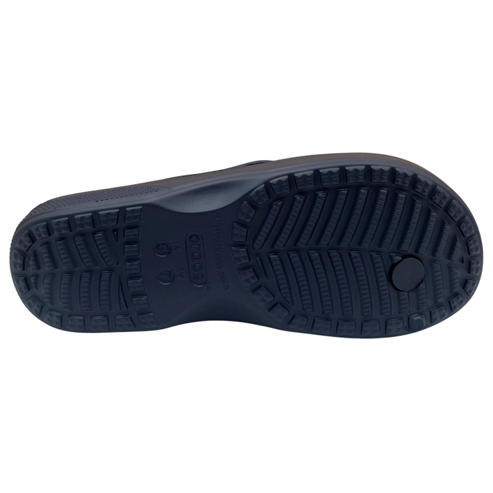 Crocs Baya II Women’s Flip Flop Sandals Size 7 Navy Blue Lightweight Flexible