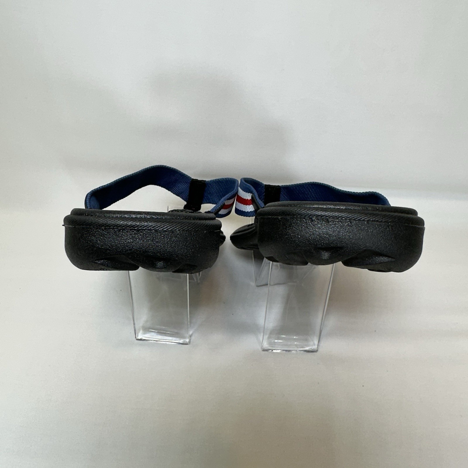 Okabashi Women’s L (9-10) Flip Flops Patriotic USA Red White Blue Comfort