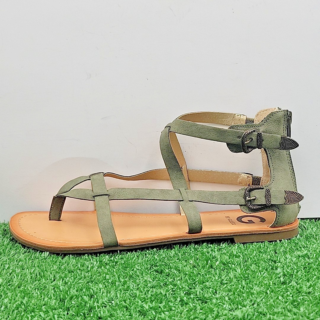 Guess Hisabel Dress Sandals Women’s Size 9 M Green Daily Shoes with Box