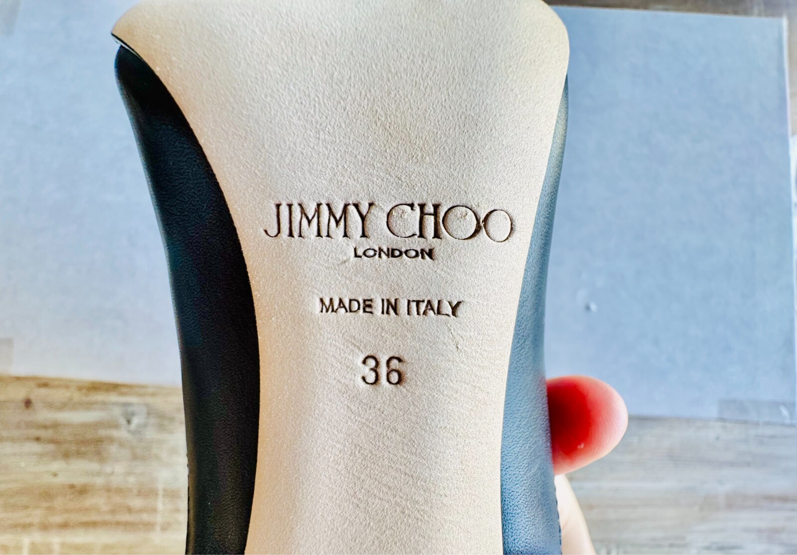 JIMMY CHOO-Mavis 100 Black Smooth Leather Knee-High Boots Size 36 – New with Box