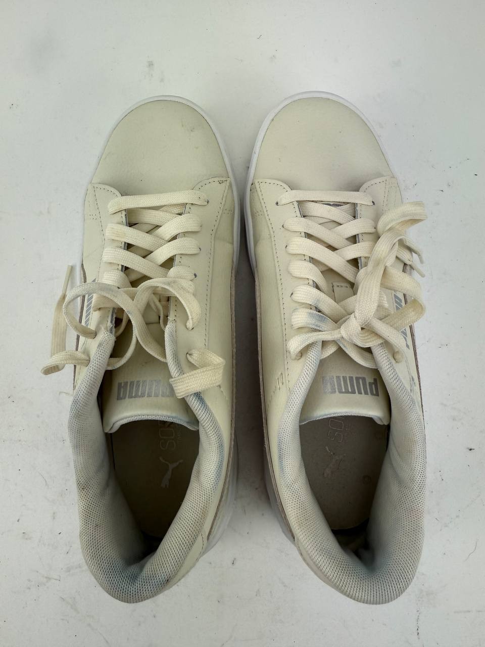 Puma Smash v3 Platform Sneakers Womens Size 10 Shoes Beige