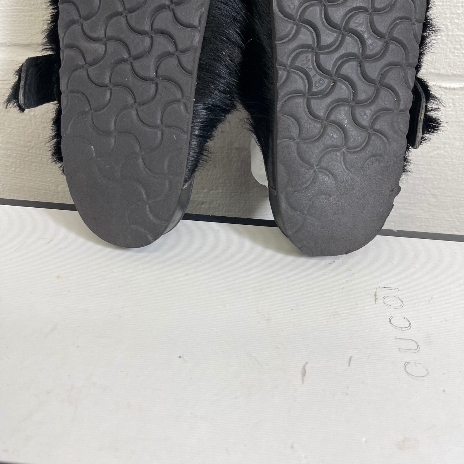 Rick Owens x Birkenstock Arizona Calf Hair Sandals Women’s 38 EU/7 US Narrow