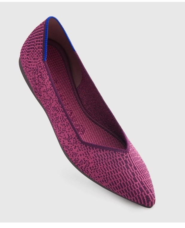 Rothy’s RARE& RETIRED Rothy’s python print with a light pop of purple