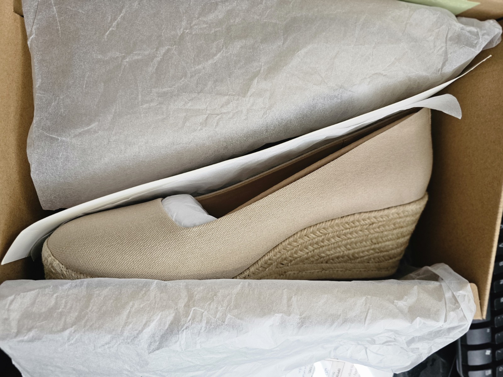 J. Crew Canvas Espadrille Wedges Women’s 12 Tan Shoes Boho Preppy 3.75” Heel