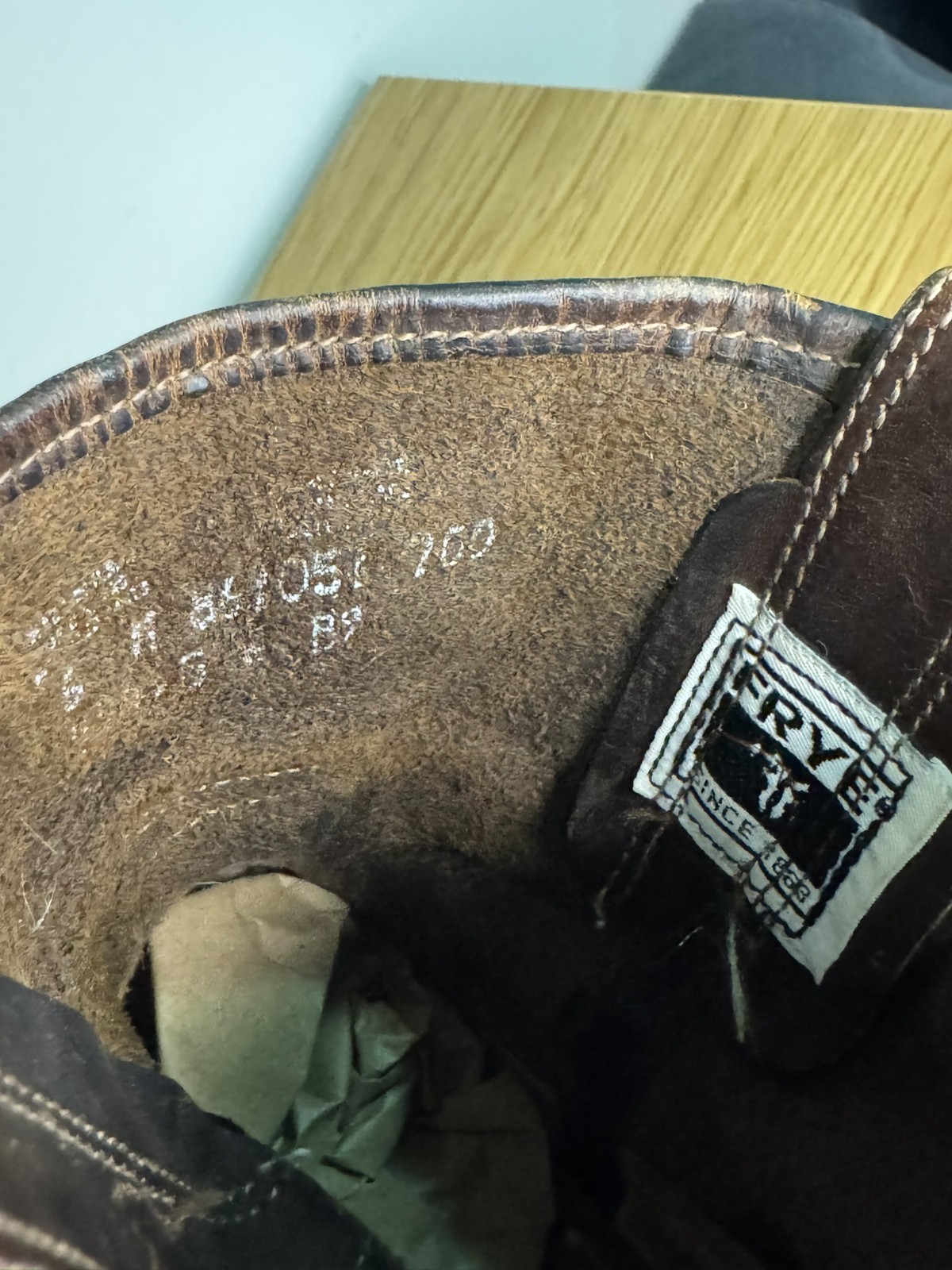 Frye Brown Leather Harness 8R Engineer Ankle Boots US Size 6 USA Made
